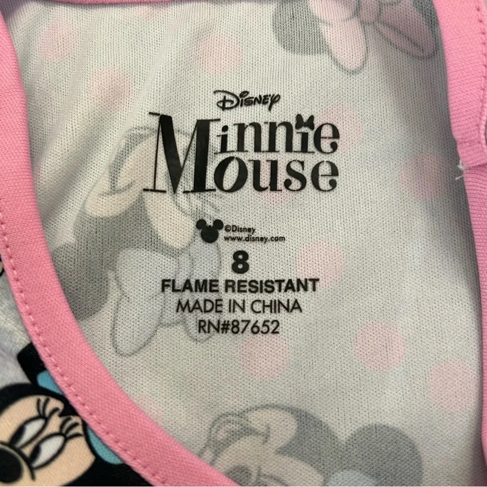 Disney Minnie Mouse Girls’ Long Sleeve Nightgown Size 8‎ – Light Blue & Pink